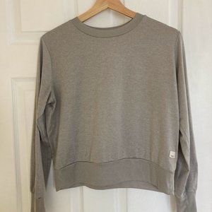 Womens Vuori Long Sleeve Halo Crew - Grey